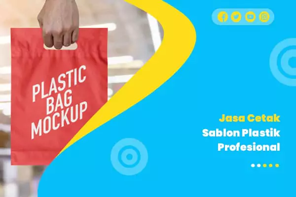 Jasa cetak sablon plastik