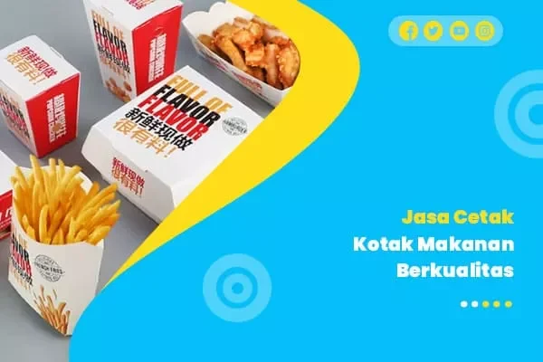 Cetak kotak makanan