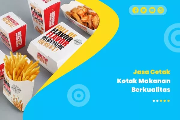 Cetak kotak makanan