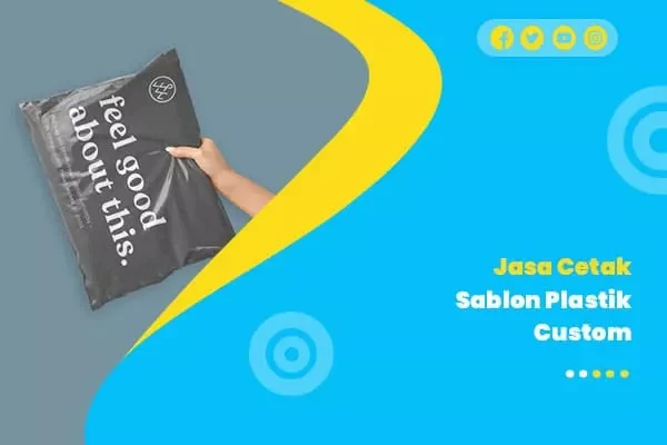 Cetak sablon plastik custom